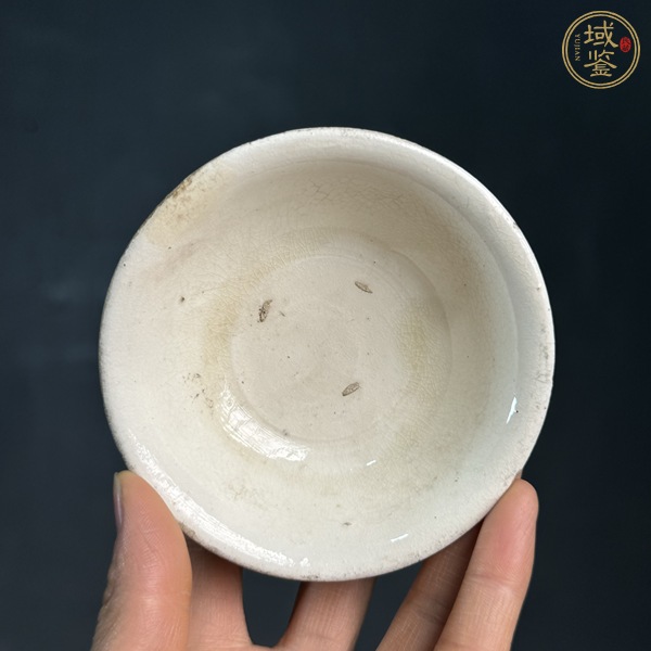 古玩陶瓷磁州窯白釉茶碗真品鑒賞圖