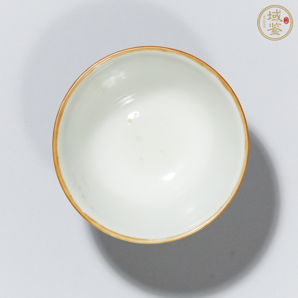 古玩陶瓷青花詩(shī)文茶碗真品鑒賞圖