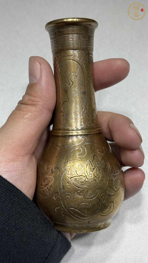 古玩銅器銅瓶真品鑒賞圖