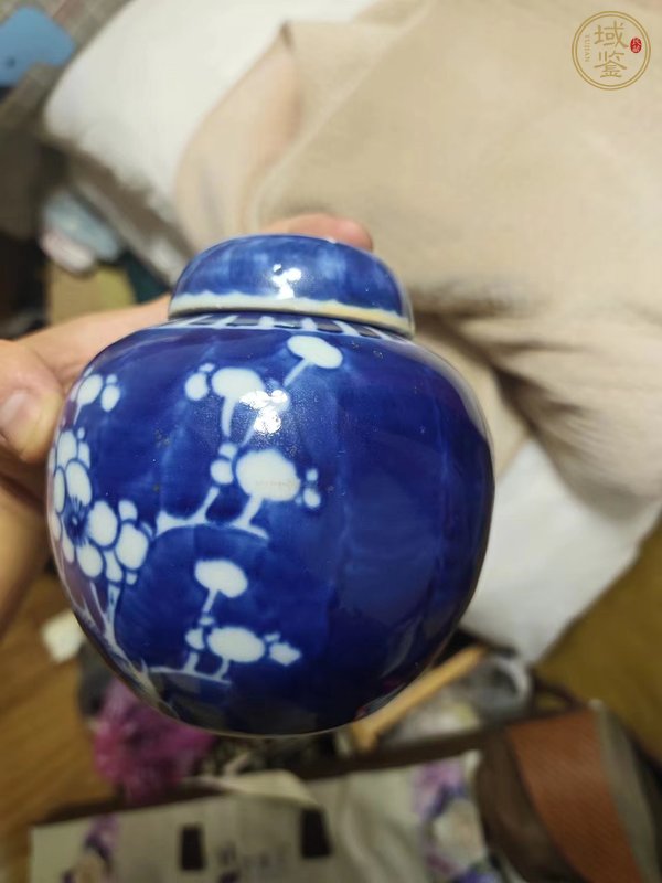 古玩玉器青花冰梅罐真品鑒賞圖