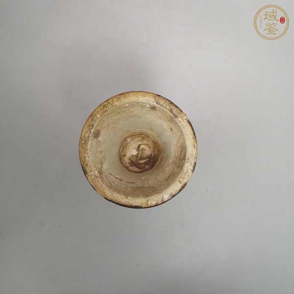 古玩陶瓷創(chuàng)匯時(shí)期茶葉末釉花觚真品鑒賞圖