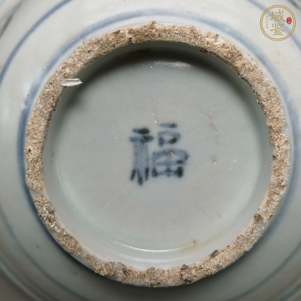 古玩陶瓷明中期青花茶碗真品鑒賞圖