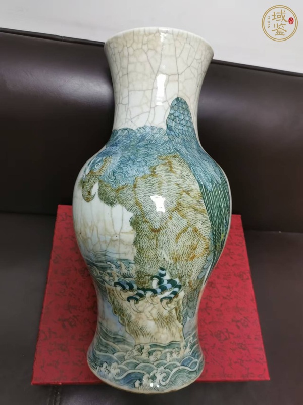 古玩陶瓷猛禽瓶真品鑒賞圖