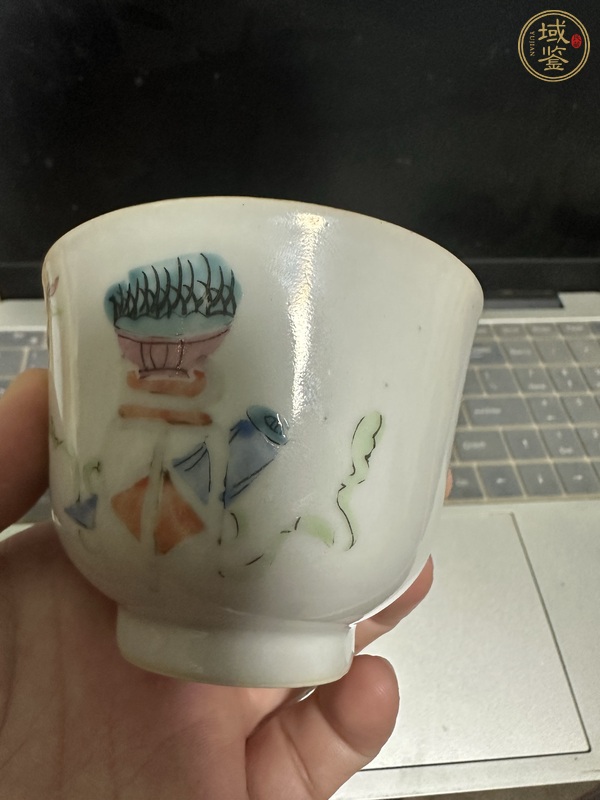 古玩陶瓷粉彩杯真品鑒賞圖