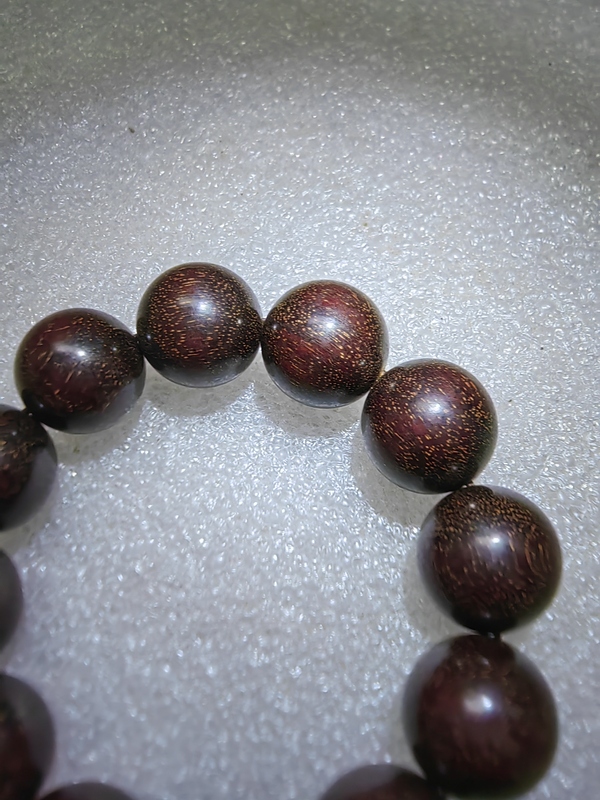 古玩雜項紫檀金星珠串拍賣,當前價格298元