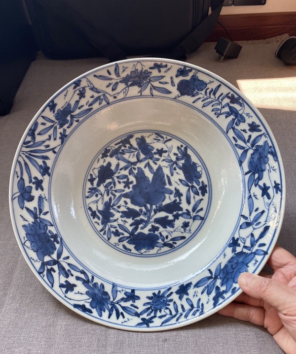 古玩轉賣青花盤拍賣，當前價格2500元