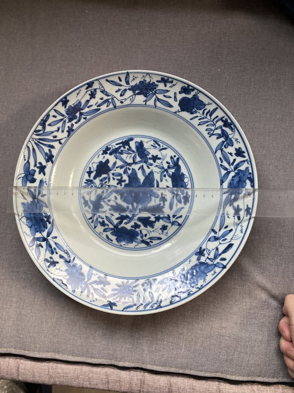 古玩陶瓷青花盤拍賣，當前價格18000元