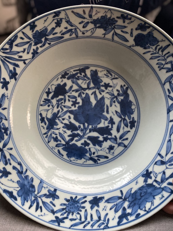 古玩陶瓷青花盤拍賣，當前價格18000元
