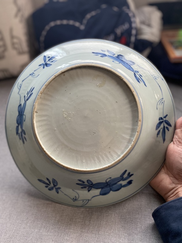 古玩陶瓷青花盤拍賣，當前價格18000元