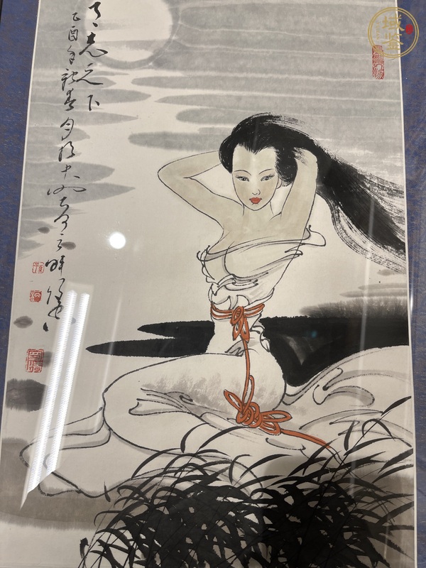 古玩字畫月光之下真品鑒賞圖