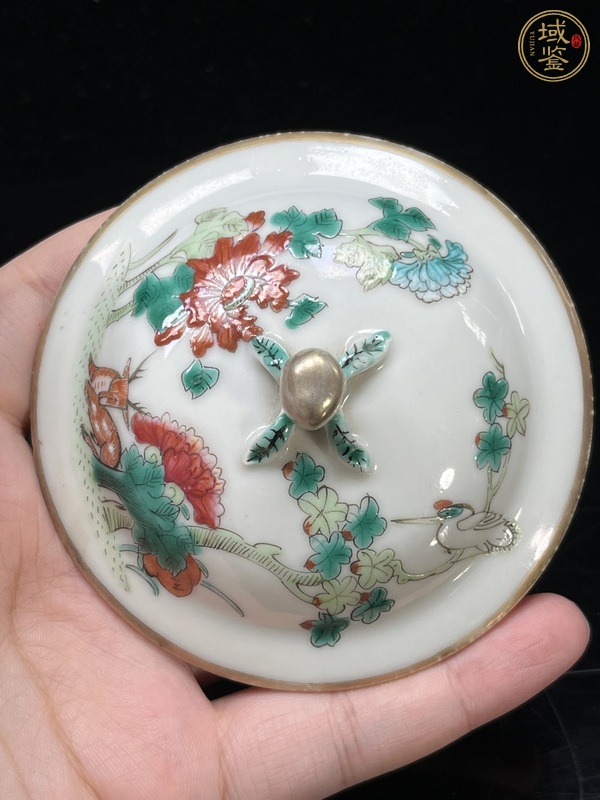 古玩陶瓷粉彩蓋缸真品鑒賞圖