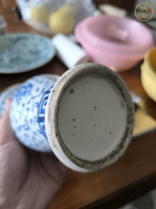 古玩陶瓷青花花觚真品鑒賞圖