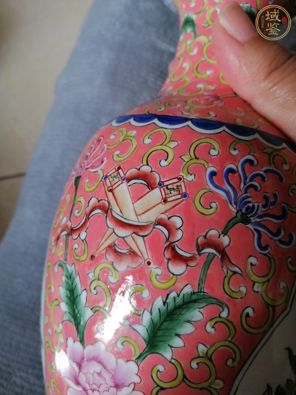 古玩陶瓷花鳥紋瓶真品鑒賞圖