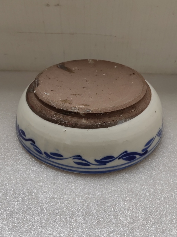 古玩陶瓷青花魚藻紋淺盤拍賣,當前價格398元