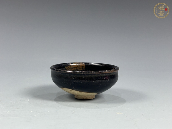 古玩陶瓷x黑釉茶盞真品鑒賞圖