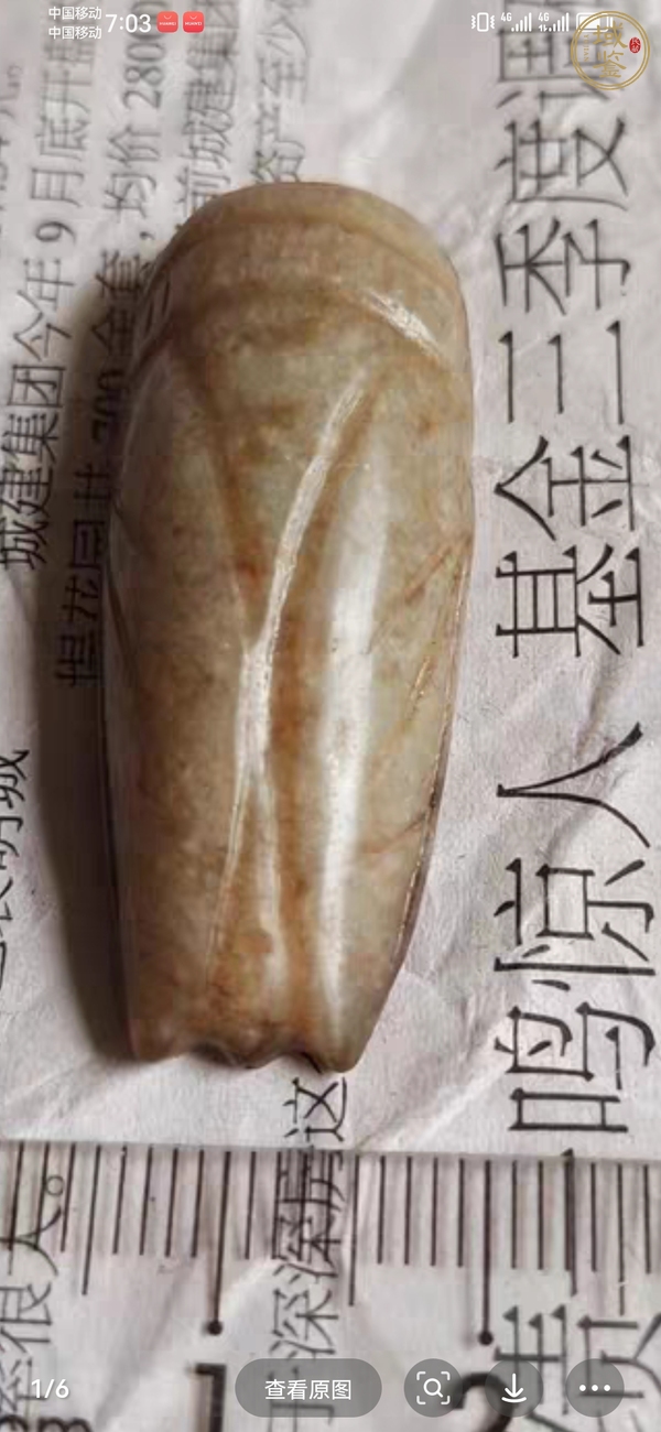 古玩玉器玉蟬真品鑒賞圖