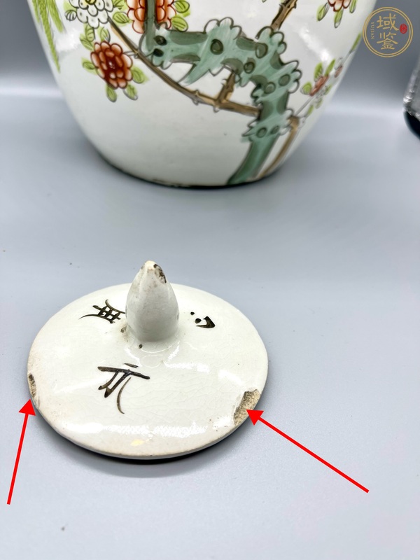 古玩陶瓷粉彩花鳥罐真品鑒賞圖