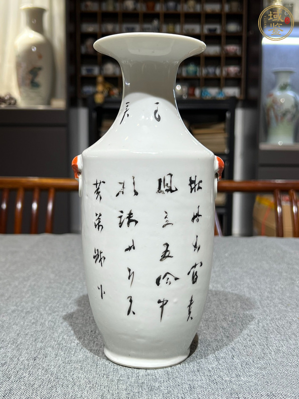 古玩陶瓷民國(guó)粉彩花鳥瓶真品鑒賞圖