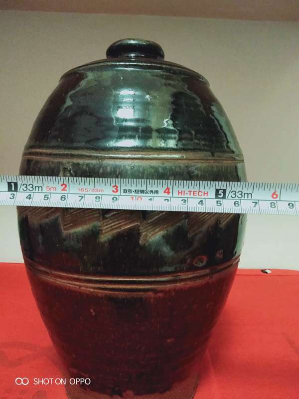古玩陶瓷明代褐釉梅瓶拍賣,當前價格9800元