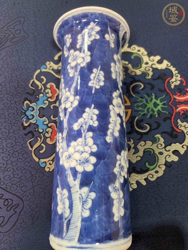 古玩陶瓷青花花觚真品鑒賞圖