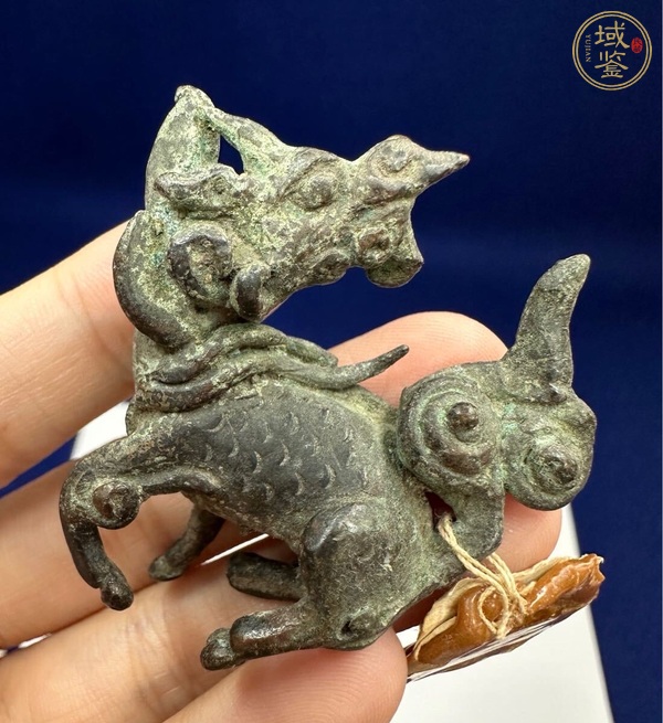 古玩銅器銅瑞獸真品鑒賞圖