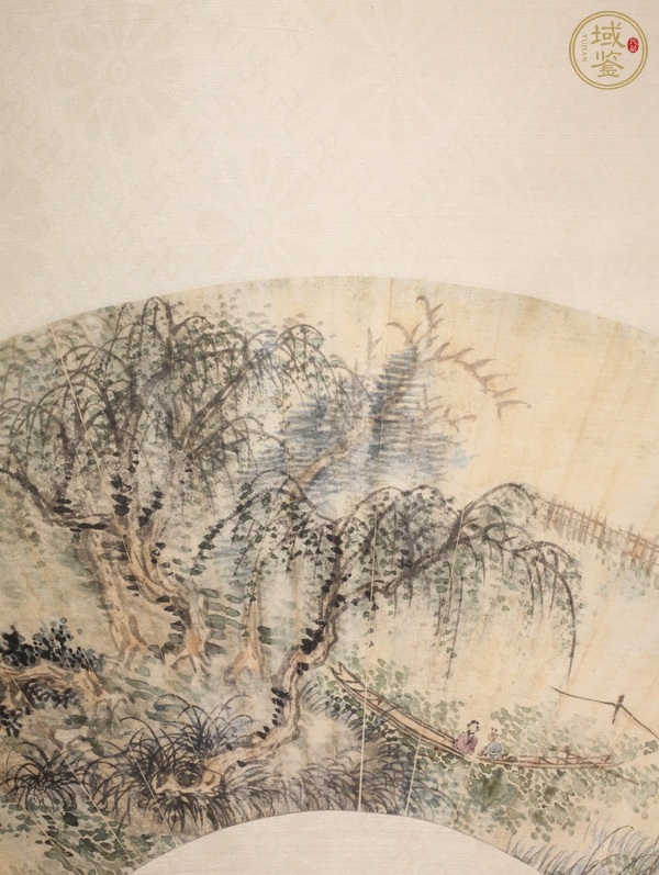 古玩字畫(huà)（郭蘭祥）山水扇面真品鑒賞圖