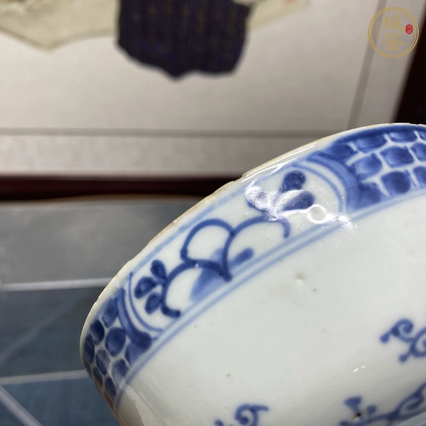 古玩陶瓷青花花卉紋碗真品鑒賞圖