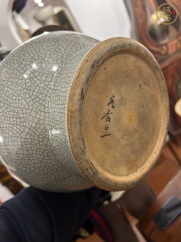 古玩陶瓷哥釉雙龍耳壺真品鑒賞圖