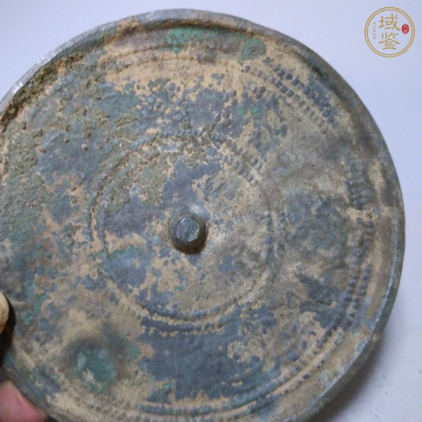 古玩銅器金元花卉鏡真品鑒賞圖