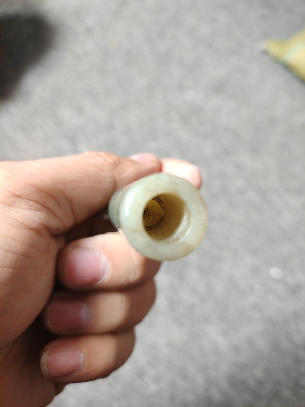 古玩玉器清代和田玉煙嘴拍賣,當前價格1588元