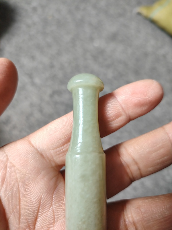 古玩玉器清代和田玉煙嘴拍賣,當前價格1588元