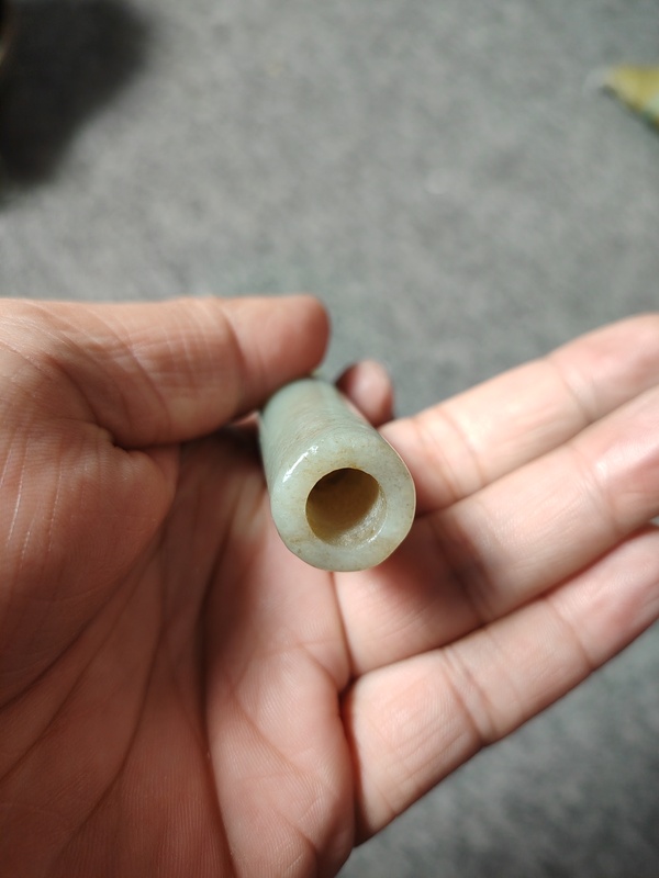 古玩玉器清代和田玉煙嘴拍賣,當前價格1588元