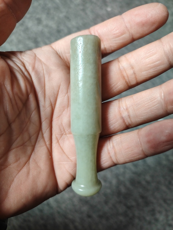 古玩玉器清代和田玉煙嘴拍賣,當前價格1588元