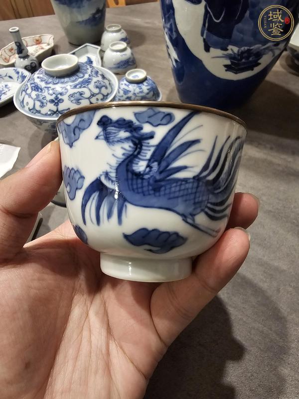 古玩陶瓷青花龍鳳紋杯真品鑒賞圖