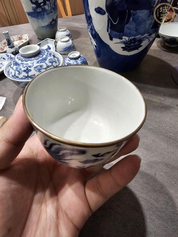 古玩陶瓷青花龍鳳紋杯真品鑒賞圖