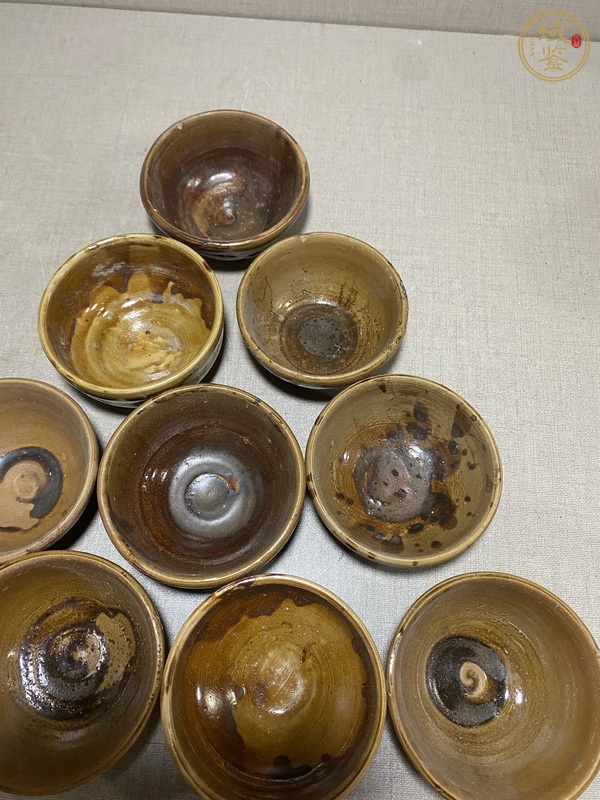 古玩陶瓷褐釉茶盞真品鑒賞圖