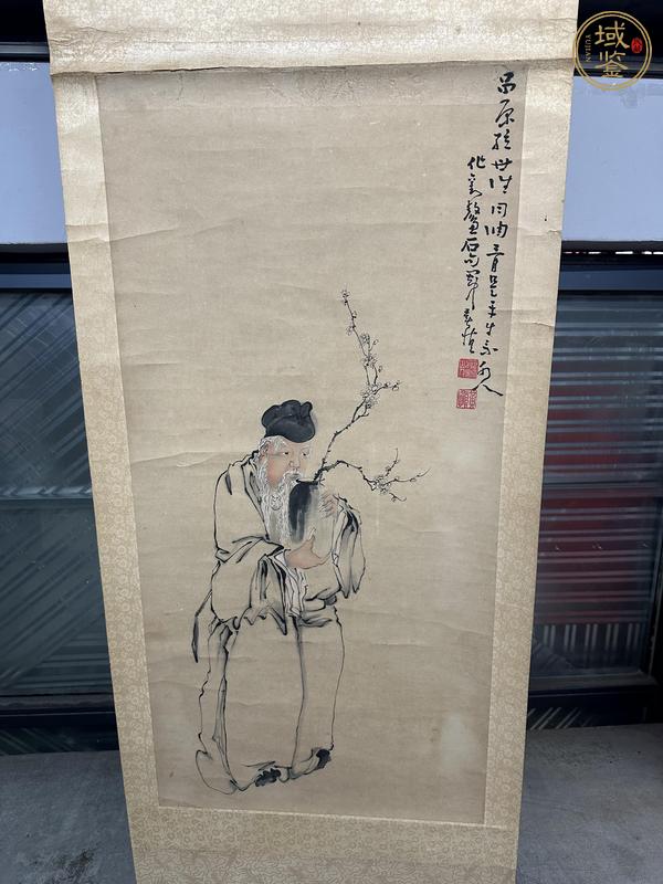 古玩字畫舊仿黃慎人物真品鑒賞圖