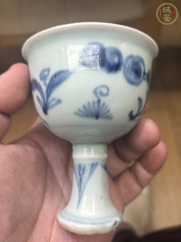 古玩陶瓷青花高足杯真品鑒賞圖