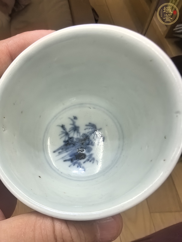 古玩陶瓷青花高足杯真品鑒賞圖