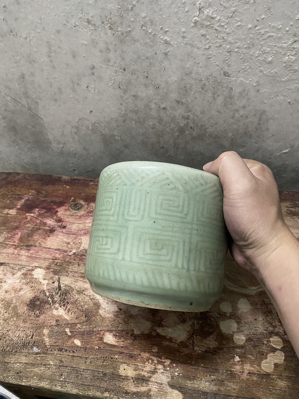 古玩陶瓷民國礬紅筆舔拍賣，當(dāng)前價格450元