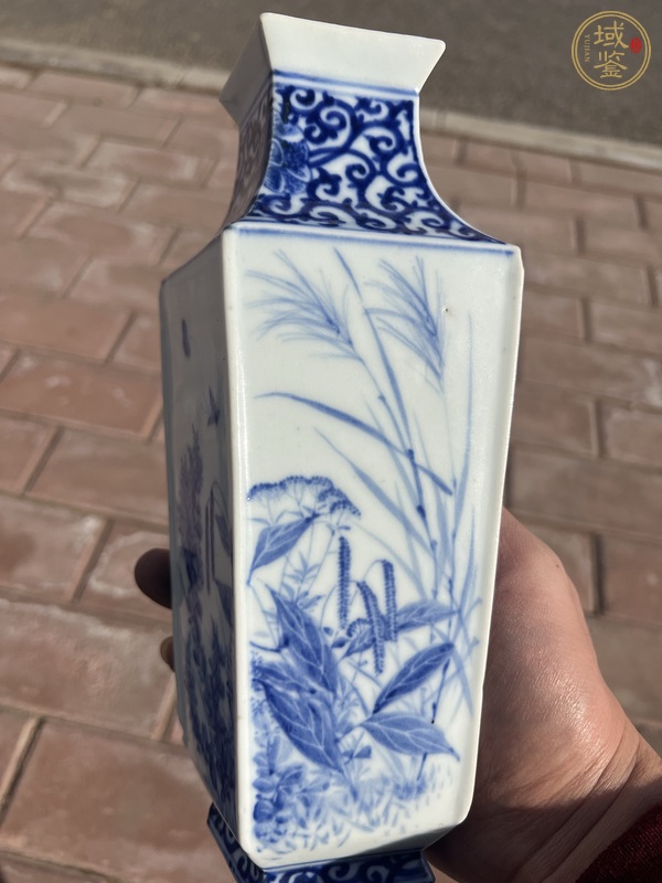 古玩陶瓷青花花鳥瓶真品鑒賞圖