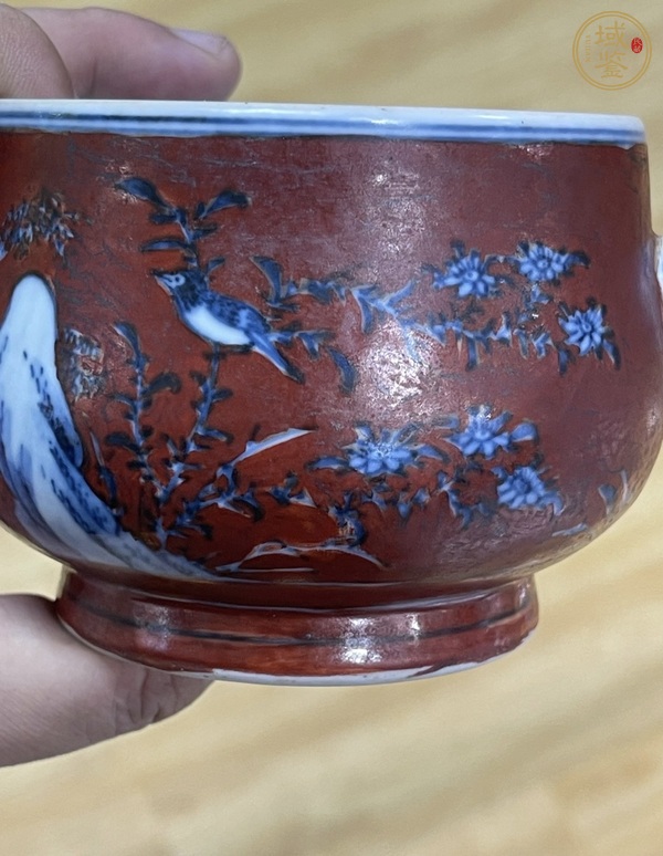 古玩陶瓷花鳥紋香爐真品鑒賞圖