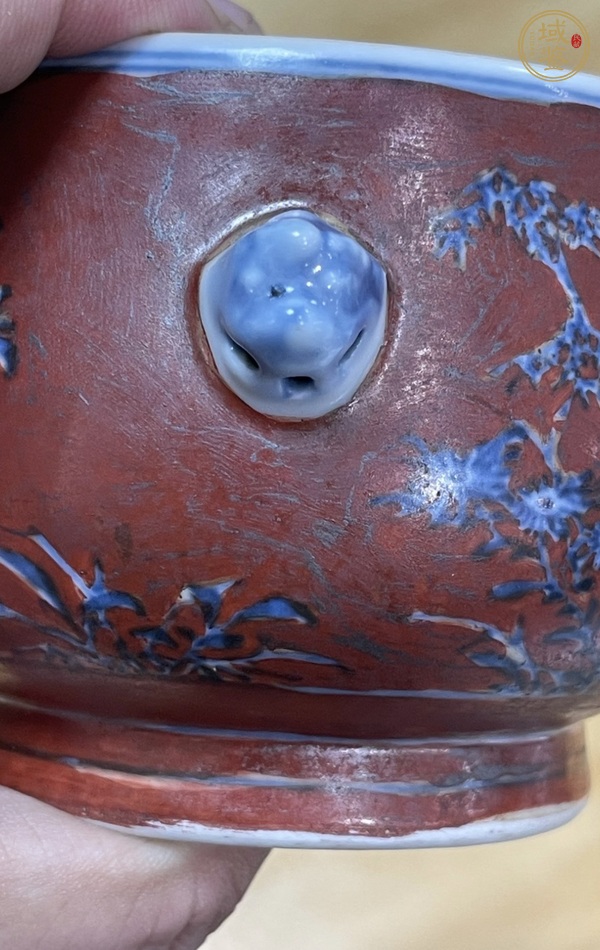 古玩陶瓷花鳥紋香爐真品鑒賞圖