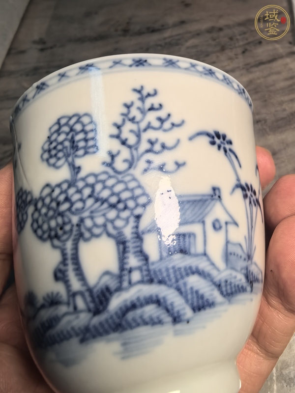 古玩陶瓷青花杯真品鑒賞圖