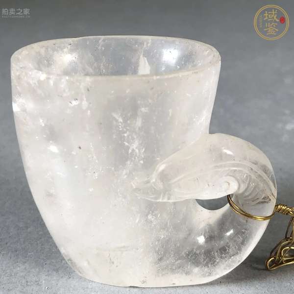 古玩玉器水晶杯真品鑒賞圖