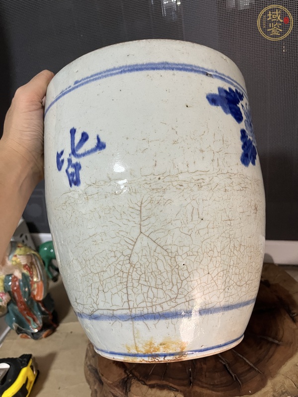 古玩陶瓷青花缸真品鑒賞圖