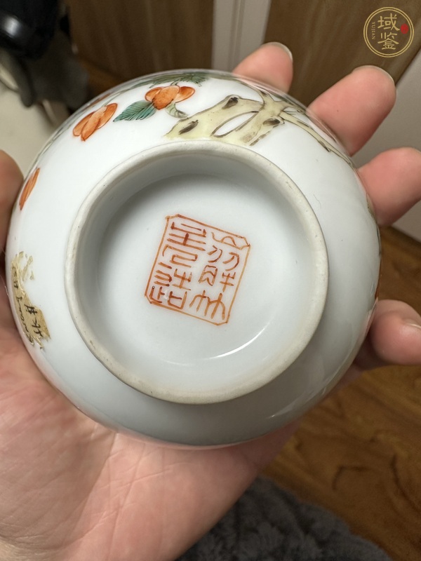 古玩陶瓷蓋碗真品鑒賞圖