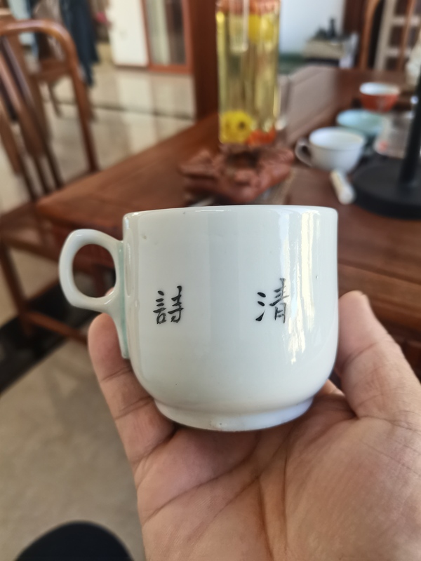 古玩陶瓷民國粉彩戲曲人物小杯拍賣，當前價格1200元