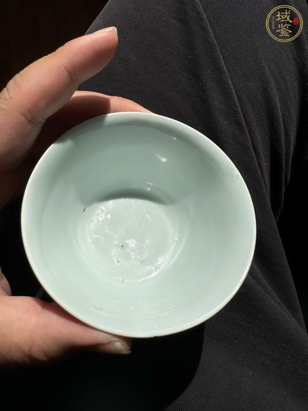 古玩陶瓷青花花鳥紋仰鐘杯，平臺不允許估價真品鑒賞圖