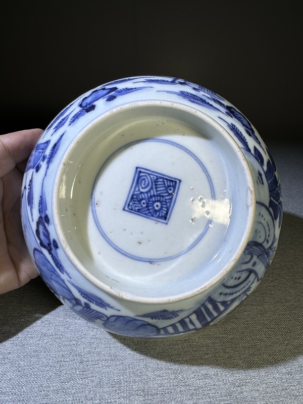 古玩陶瓷【精品】清代雍正青花福祿壽喜紋大碗雍正青花瓷器拍賣，當前價格3000元